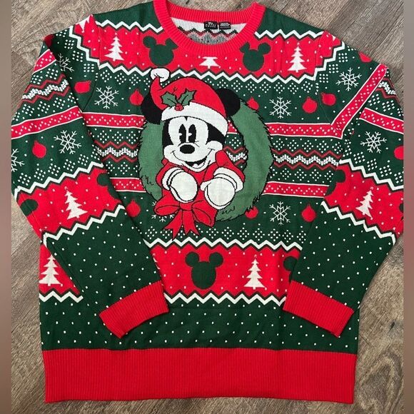 Disney's Mickey Mouse Ugly Christmas Sweater- Size XXL - Picture 1 of 6